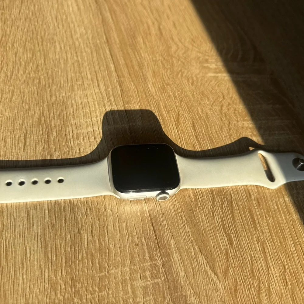 Apple silver watch